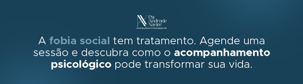 A fobia social tem tratamento. Agende uma sessão e descubra como o acompanhamento psicológico pode transformar sua vida.